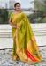 Picture of Alluring Silk Golden Rod Saree