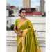 Picture of Alluring Silk Golden Rod Saree