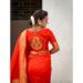Picture of Enticing Silk Orange Red Saree