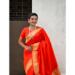 Picture of Enticing Silk Orange Red Saree