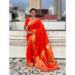 Picture of Enticing Silk Orange Red Saree