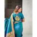 Picture of Grand Silk Medium Turquoise Saree