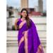 Picture of Enticing Silk Dark Violet Saree