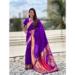 Picture of Enticing Silk Dark Violet Saree