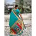 Picture of Stunning Silk Dark Turquoise Saree