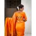 Picture of Fine Silk Orange Saree