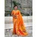 Picture of Fine Silk Orange Saree