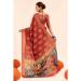 Picture of Wonderful Cotton & Silk Indian Red & Brown Saree