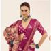 Picture of Good Looking Cotton & Silk Medium Violet Red Saree
