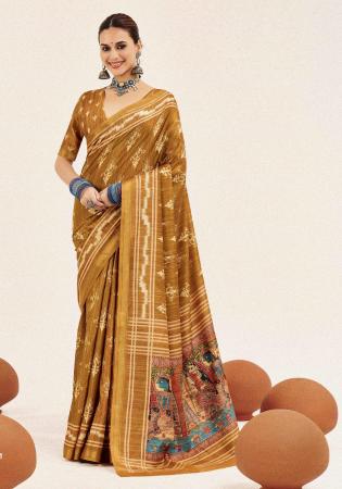 Picture of Magnificent Cotton & Silk Peru Saree