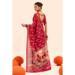 Picture of Fascinating Cotton & Silk Dark Red Saree