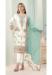 Picture of Georgette Off White Straight Cut Salwar Kameez