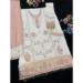Picture of Georgette Off White Straight Cut Salwar Kameez