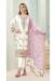Picture of Georgette Off White Straight Cut Salwar Kameez