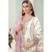 Picture of Georgette Off White Straight Cut Salwar Kameez