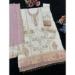Picture of Georgette Off White Straight Cut Salwar Kameez