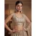 Picture of Pleasing Net Rosy Brown Lehenga Choli