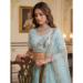 Picture of Exquisite Net Light Steel Blue Lehenga Choli