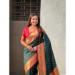 Picture of Beautiful Silk Dark Slate Grey Saree
