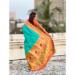 Picture of Excellent Silk Dark Turquoise Saree