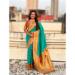 Picture of Excellent Silk Dark Turquoise Saree
