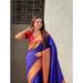 Picture of Good Looking Silk Midnight Blue Saree