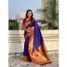 Picture of Good Looking Silk Midnight Blue Saree
