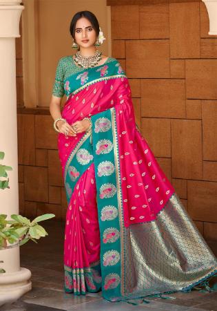 Picture of Fascinating Silk Light Coral Saree
