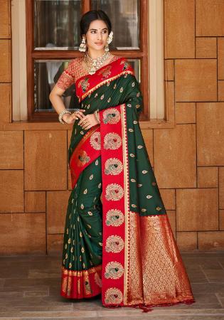 Picture of Classy Silk Sea Green Saree