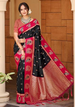 Picture of Grand Silk Black Saree