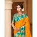 Picture of Graceful Silk Dark Orange Saree
