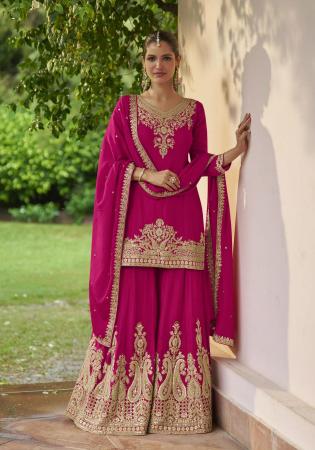 Picture of Marvelous Chiffon Deep Pink Readymade Salwar Kameez