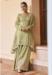 Picture of Shapely Chiffon Dark Khaki Readymade Salwar Kameez