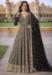 Picture of Graceful Chiffon & Silk Black Readymade Gown