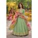 Picture of Lovely Silk Dark Sea Green Readymade Gown