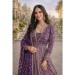 Picture of Alluring Georgette Plum Readymade Gown