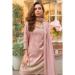 Picture of Lovely Silk Pink Straight Cut Salwar Kameez