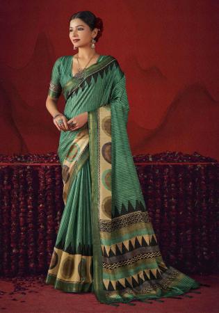 Picture of Splendid Silk Teal Saree
