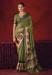 Picture of Exquisite Silk Dark Olive Green Saree