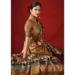 Picture of Magnificent Silk Saddle Brown Saree