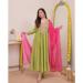 Picture of Rayon Dark Olive Green Readymade Salwar Kameez