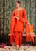 Picture of Admirable Rayon Orange Red Readymade Salwar Kameez
