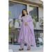 Picture of Rayon Light Slate Grey Readymade Salwar Kameez