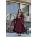 Picture of Charming Rayon Maroon Readymade Salwar Kameez