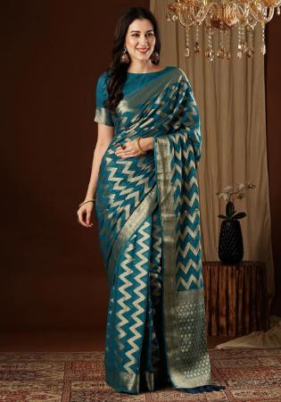 Picture of Ideal Georgette Midnight Blue Saree