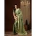 Picture of Shapely Georgette Dark Sea Green Saree