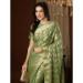 Picture of Shapely Georgette Dark Sea Green Saree