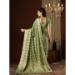 Picture of Shapely Georgette Dark Sea Green Saree