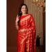 Picture of Graceful Georgette Crimson Saree