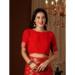 Picture of Graceful Georgette Crimson Saree